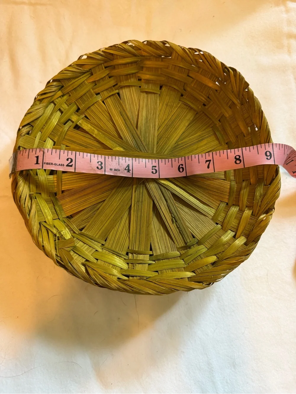 Handwoven Natural Bamboo plate holders- Set of 4